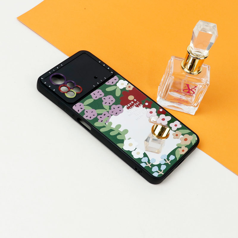 قاب آینه ای طرحدار محافظ لنزدار Xiaomi Poco X4 Pro 5G