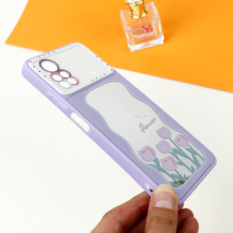 قاب آینه ای طرحدار محافظ لنزدار Xiaomi Poco X4 Pro 5G