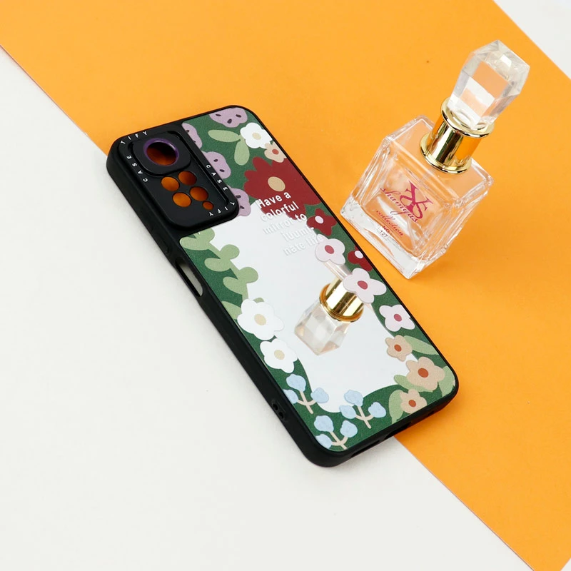قاب آینه ای طرحدار محافظ لنزدار Xiaomi Redmi Note 11 / 11S 4G