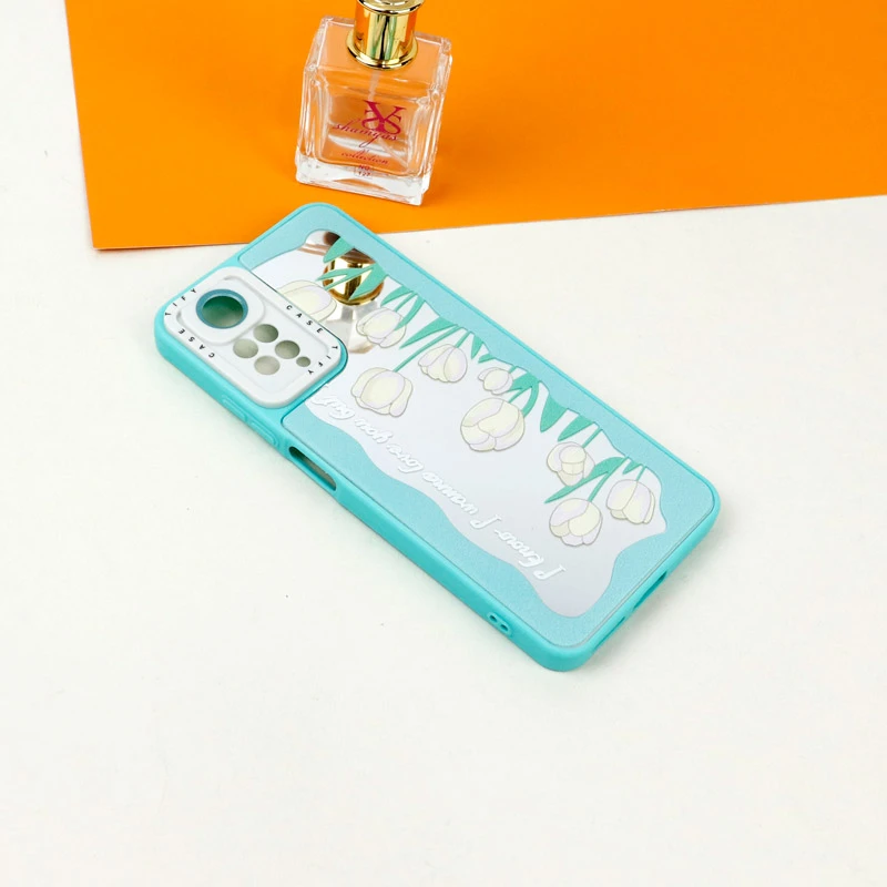 قاب آینه ای طرحدار محافظ لنزدار Xiaomi Redmi Note 11 Pro