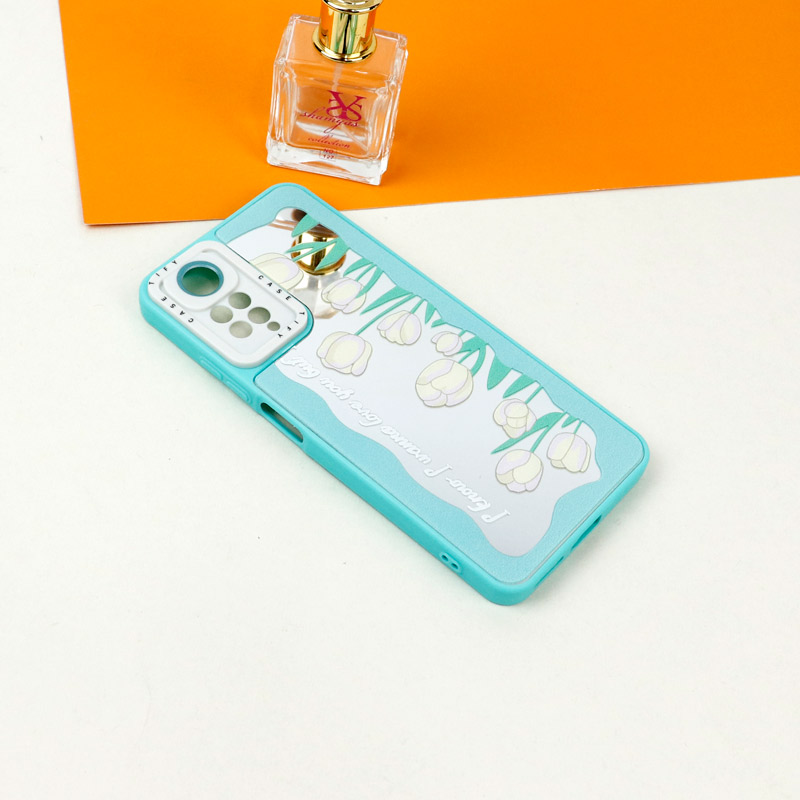 قاب آینه ای طرحدار محافظ لنزدار Xiaomi Redmi Note 11 Pro