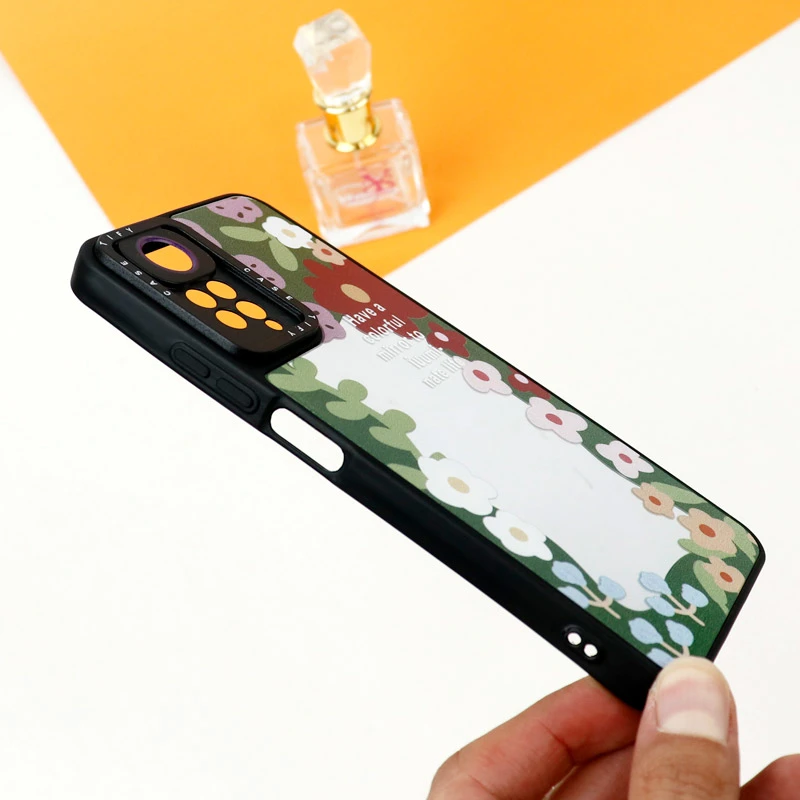 قاب آینه ای طرحدار محافظ لنزدار Xiaomi Redmi Note 11 Pro