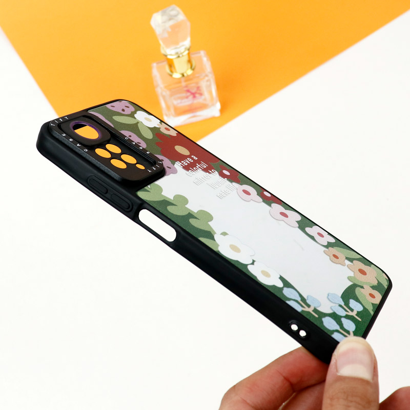 قاب آینه ای طرحدار محافظ لنزدار Xiaomi Redmi Note 11 Pro