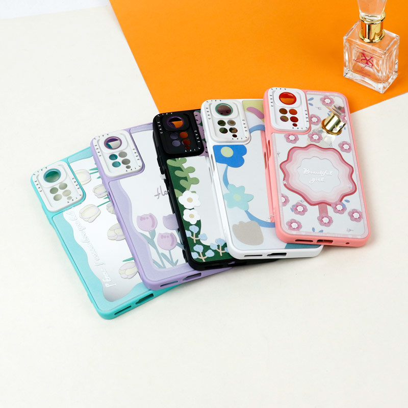 قاب آینه ای طرحدار محافظ لنزدار Xiaomi Redmi Note 11 Pro