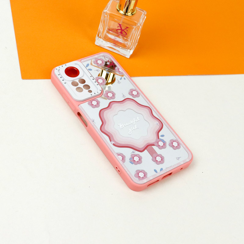 قاب آینه ای طرحدار محافظ لنزدار Xiaomi Redmi Note 11 Pro