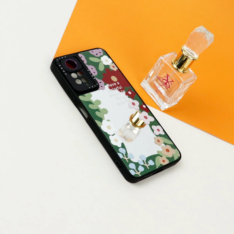 قاب آینه ای طرحدار محافظ لنزدار Xiaomi Redmi Note 11 Pro