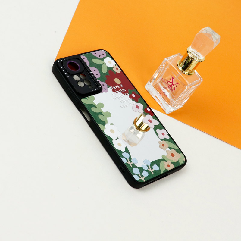 قاب آینه ای طرحدار محافظ لنزدار Xiaomi Redmi Note 11 Pro