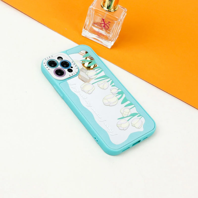 قاب آینه ای طرحدار محافظ لنزدار iPhone 12 Pro