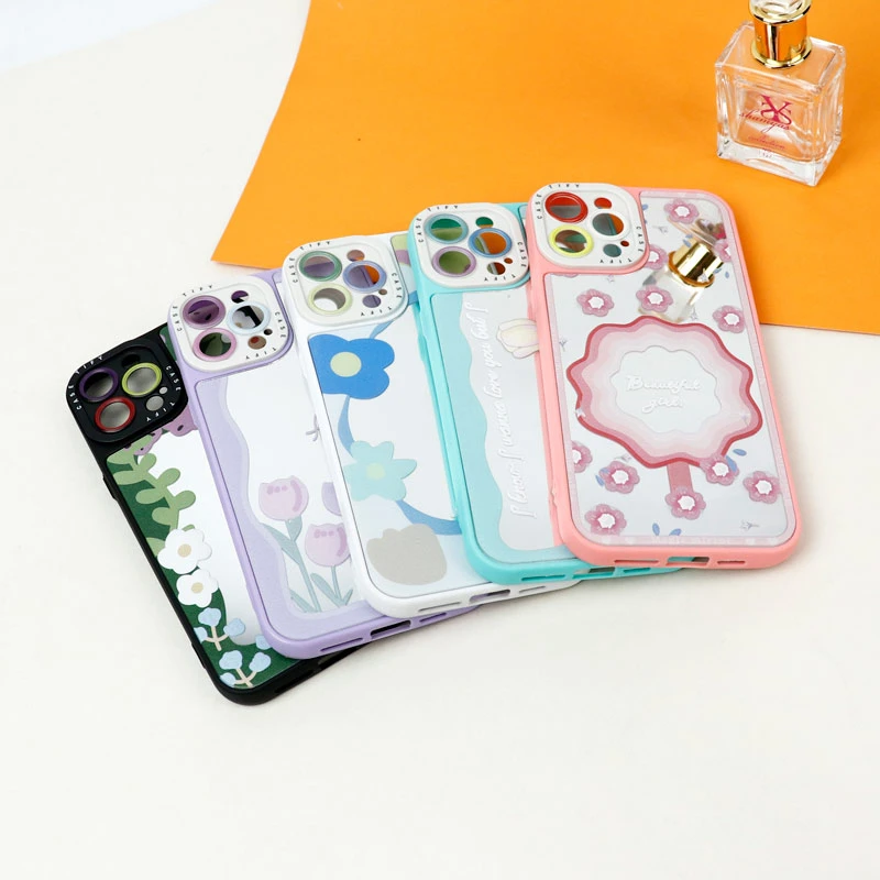 قاب آینه ای طرحدار محافظ لنزدار iPhone 12 Pro Max