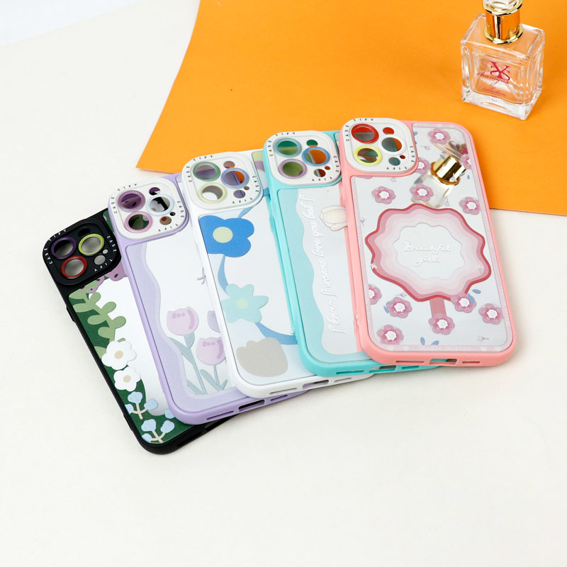 قاب آینه ای طرحدار محافظ لنزدار iPhone 12 Pro Max
