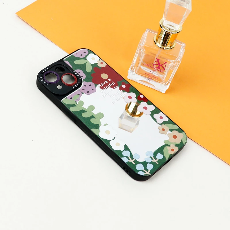 قاب آینه ای طرحدار محافظ لنزدار iPhone 13