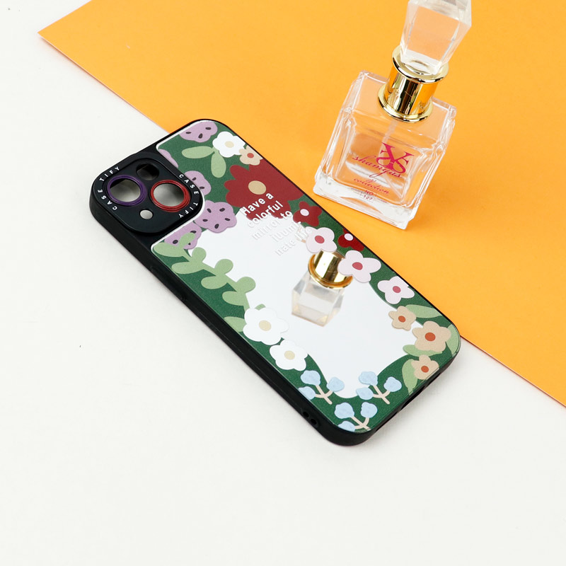 قاب آینه ای طرحدار محافظ لنزدار iPhone 13