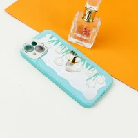 قاب آینه ای طرحدار محافظ لنزدار iPhone 13