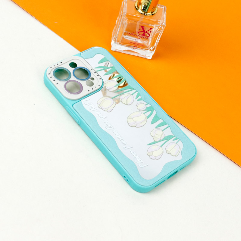 قاب آینه ای طرحدار محافظ لنزدار iPhone 13 Pro