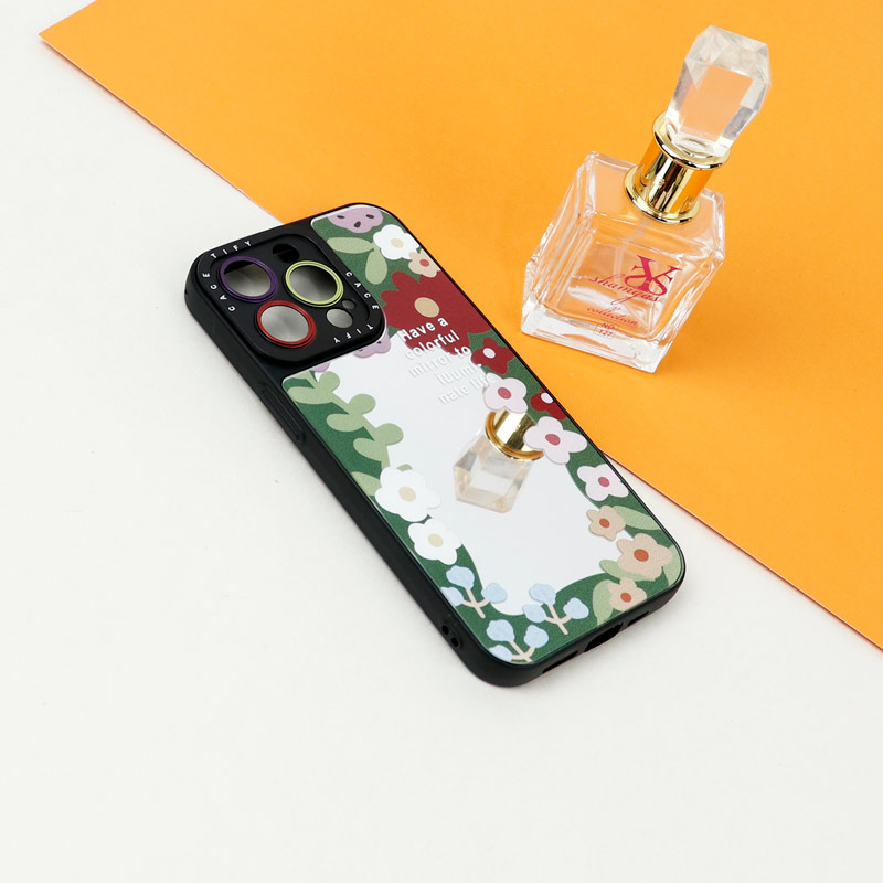 قاب آینه ای طرحدار محافظ لنزدار iPhone 13 Pro