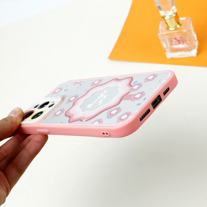 قاب آینه ای طرحدار محافظ لنزدار iPhone 13 Pro Max