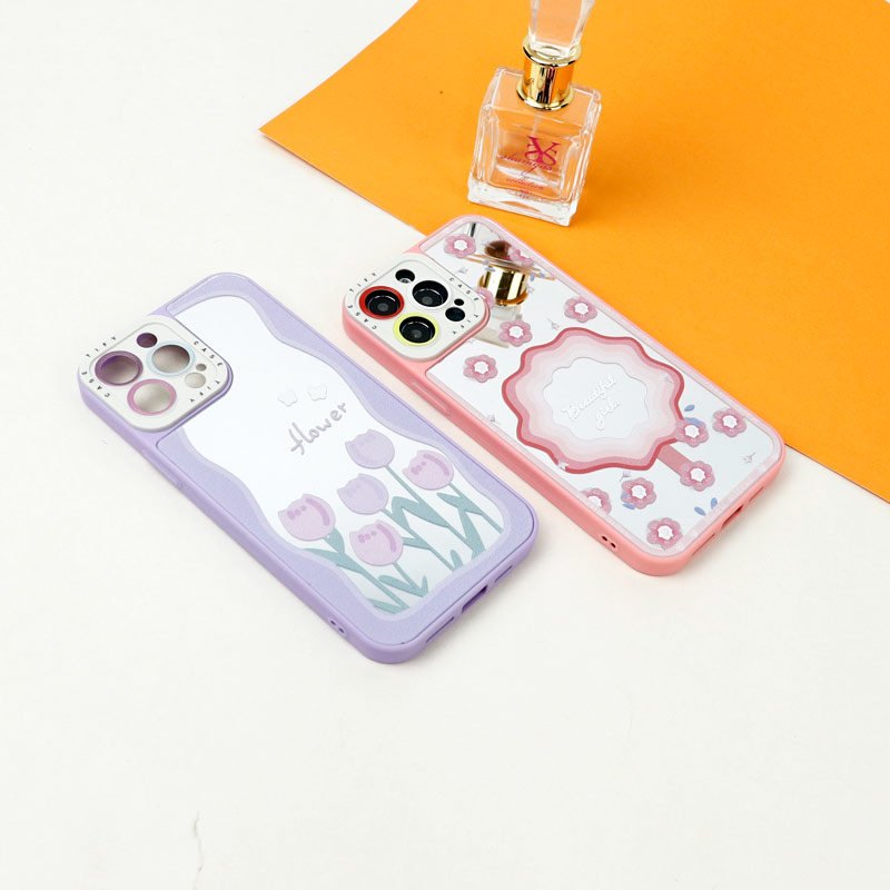 قاب آینه ای طرحدار محافظ لنزدار iPhone 13 Pro Max