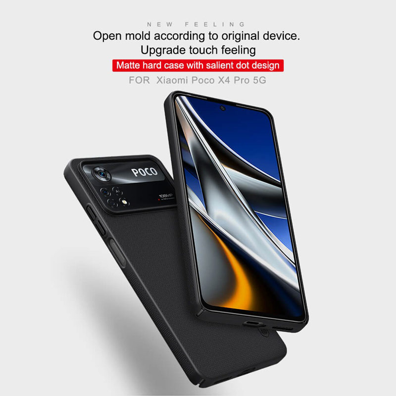 قاب اورجینال ضدضربه Super Frosted نیلکین Xiaomi Poco X4 Pro 5G
