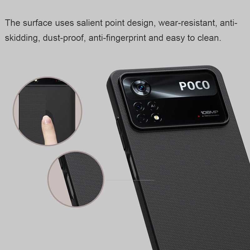 قاب اورجینال ضدضربه Super Frosted نیلکین Xiaomi Poco X4 Pro 5G