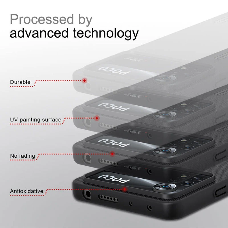 قاب اورجینال ضدضربه Super Frosted نیلکین Xiaomi Poco X4 Pro 5G