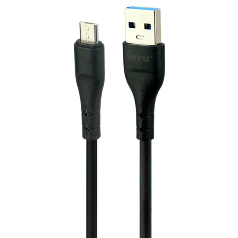 کابل کوتاه میکرو یو اس بی فست شارژ Nitu NC250 2.4A 25cm بسته 40 عددی