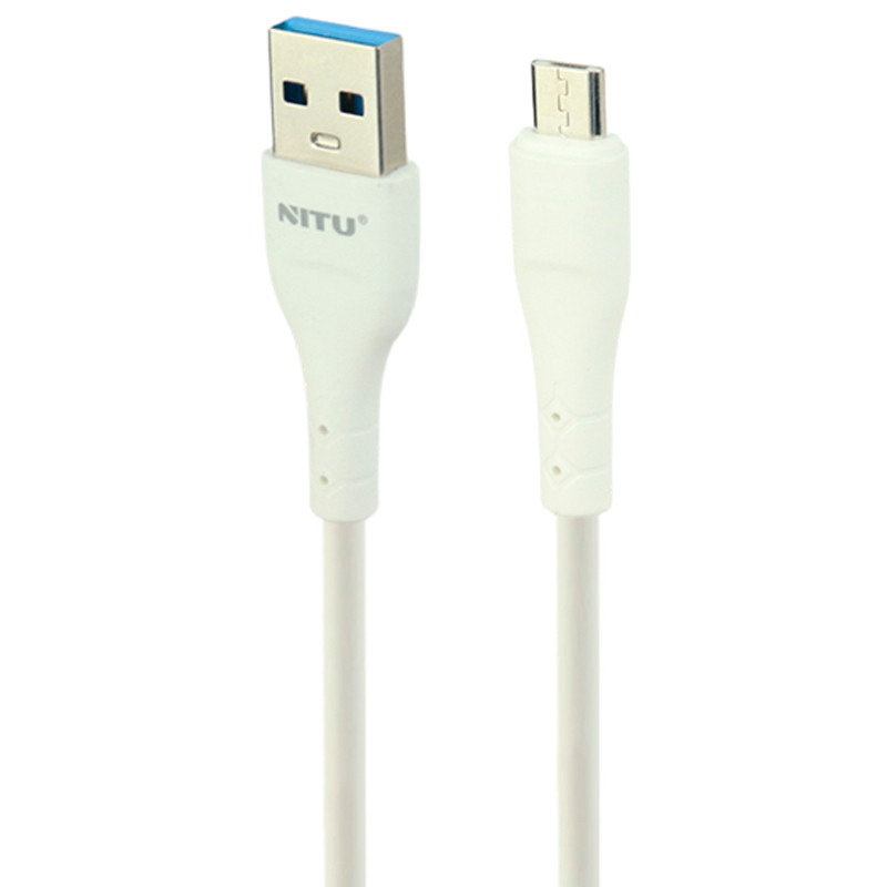 کابل کوتاه میکرو یو اس بی فست شارژ Nitu NC250 2.4A 25cm بسته 40 عددی