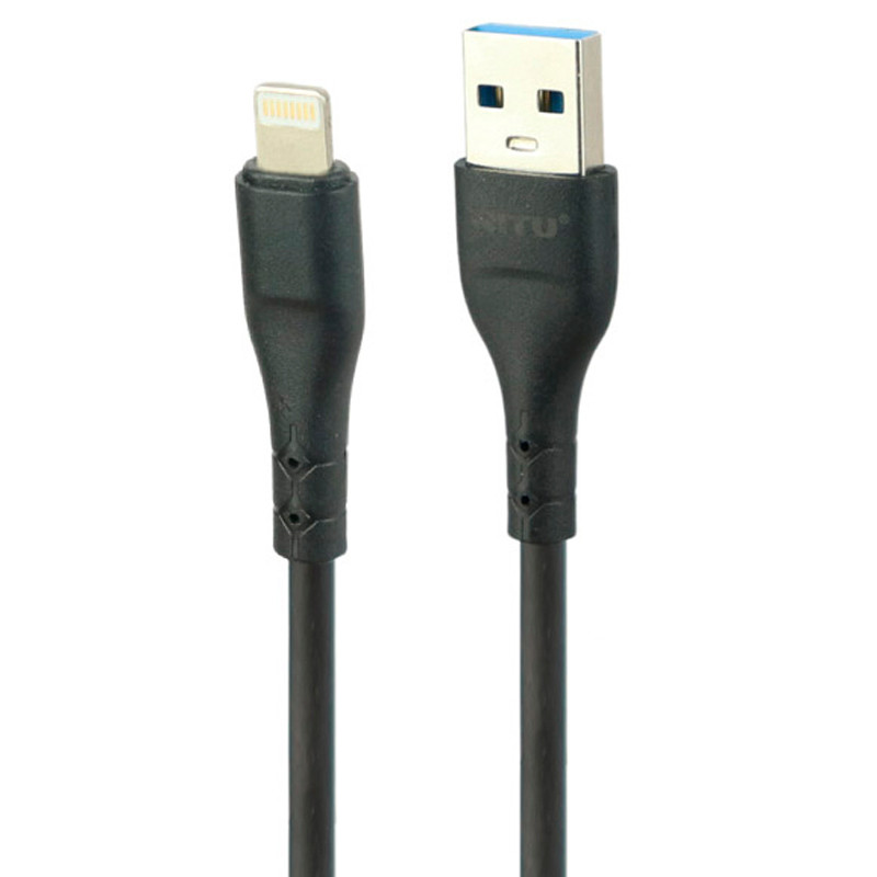 کابل کوتاه آیفونی فست شارژ Nitu NC252 2.4A 25cm بسته 40 عددی