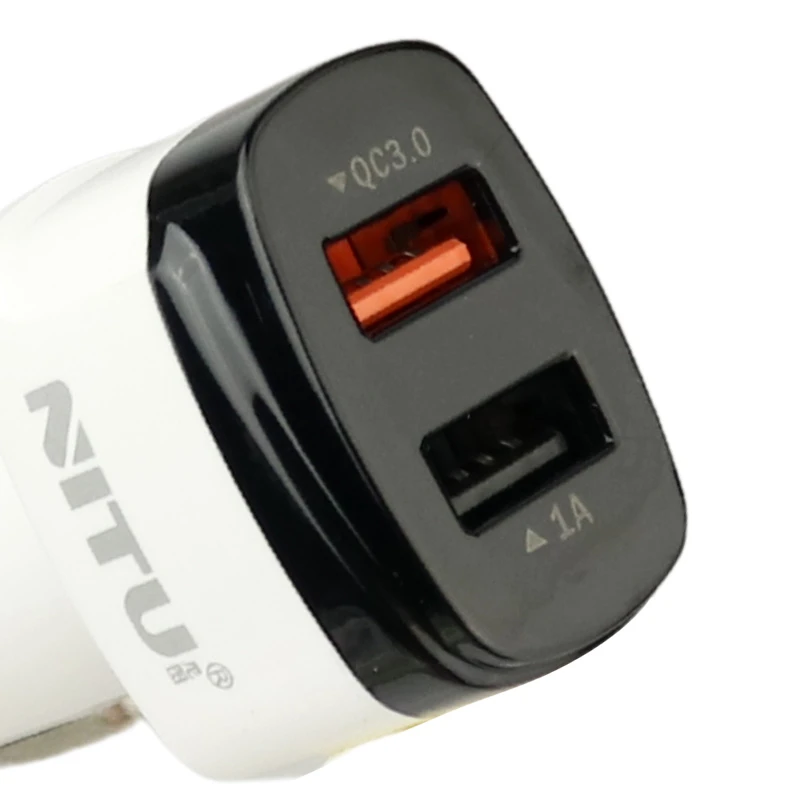 شارژر فندکی فست شارژ Nitu NT-CC835F 3A QC3.0 18W