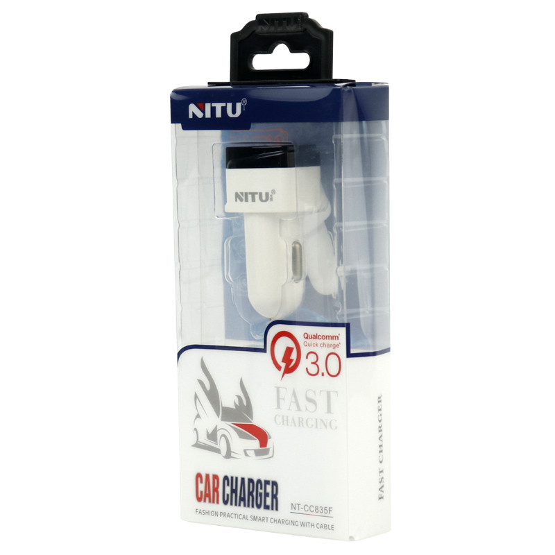 شارژر فندکی فست شارژ Nitu NT-CC835F 3A QC3.0 PD 18W