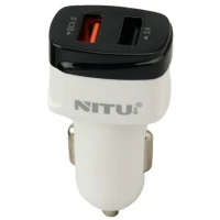 شارژر فندکی فست شارژ Nitu NT-CC835F 3A QC3.0 PD 18W
