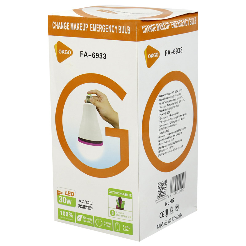 لامپ شارژی Okgo FA-6933 E27 30W
