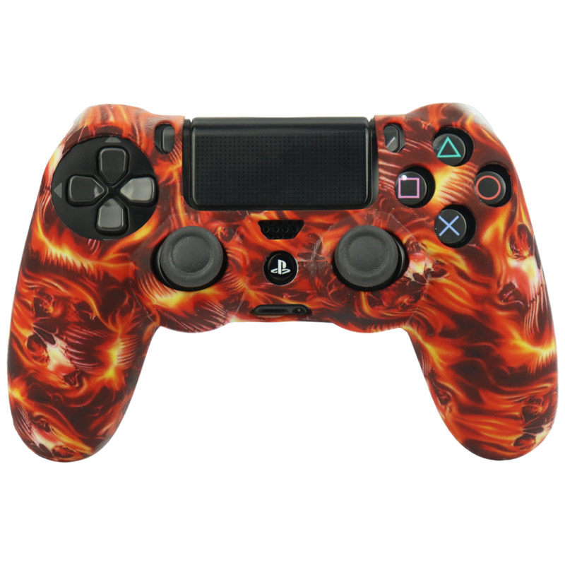 روکش دسته بازی PS4 طرح اسکلت آتشی