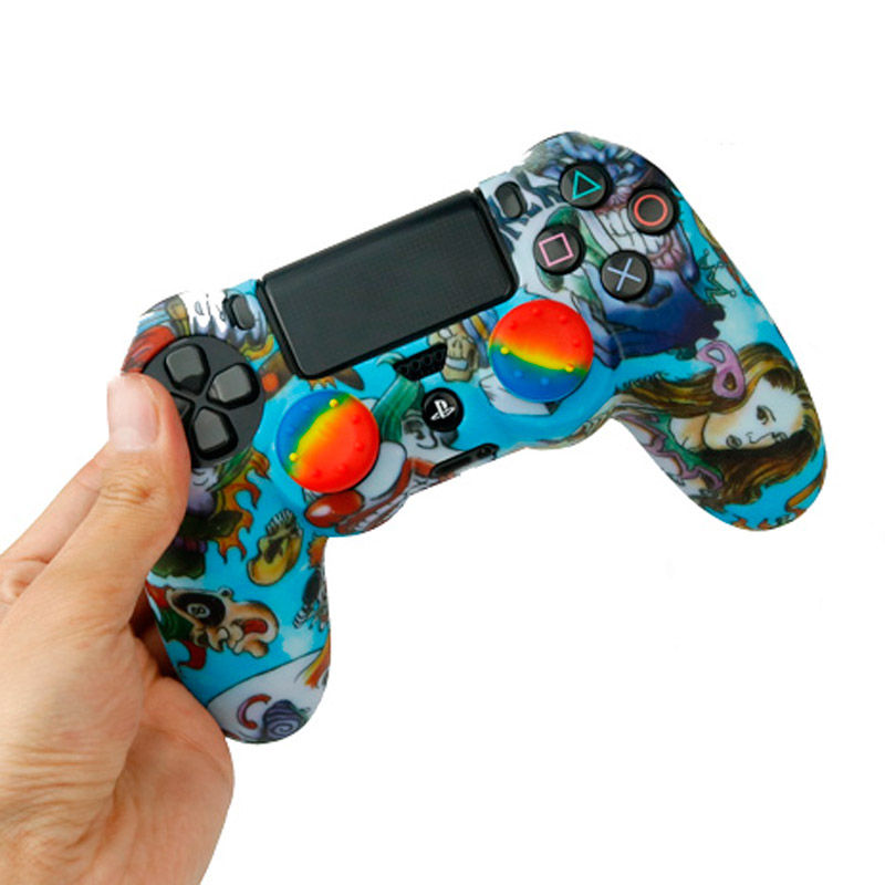 روکش دسته بازی PS4 طرح بالماسکه + روکش آنالوگ هدیه