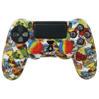 روکش دسته بازی PS4 طرح اسکلت عینکی + روکش آنالوگ هدیه