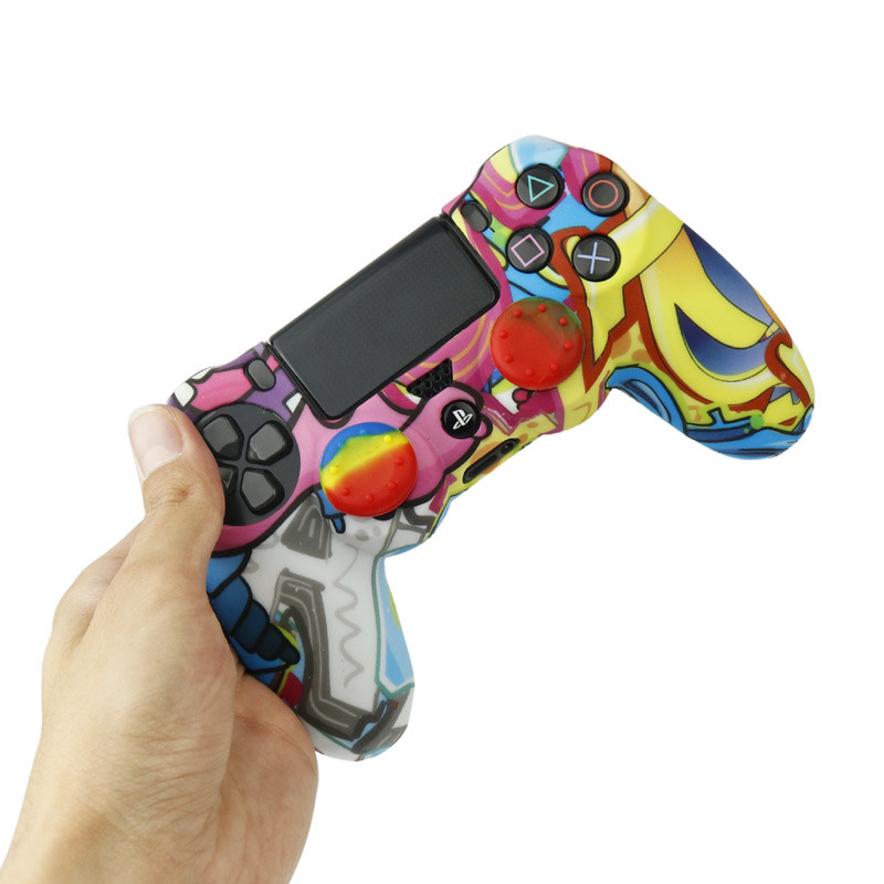 روکش دسته بازی PS4 طرح فانتزی کد 1 + روکش آنالوگ هدیه