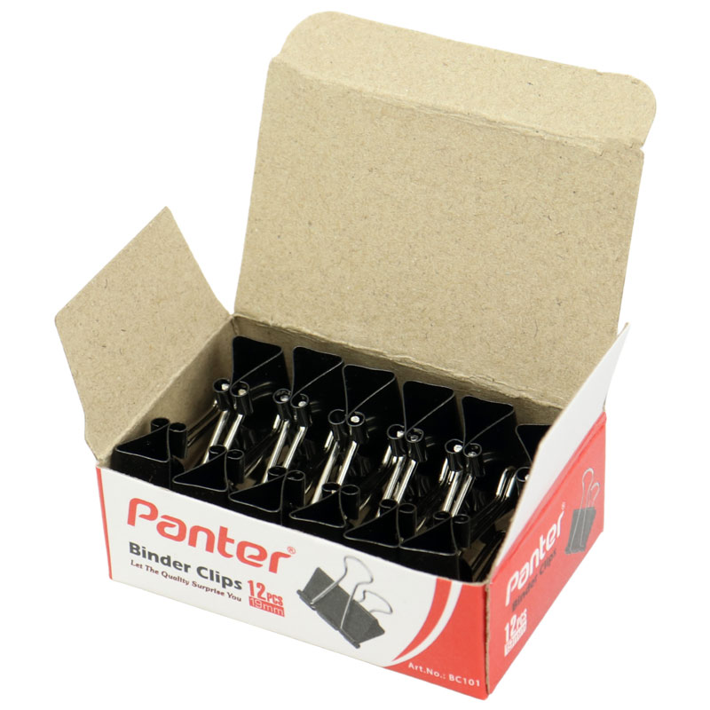 گیره دوبل Panter BC101 19mm بسته 12 عددی