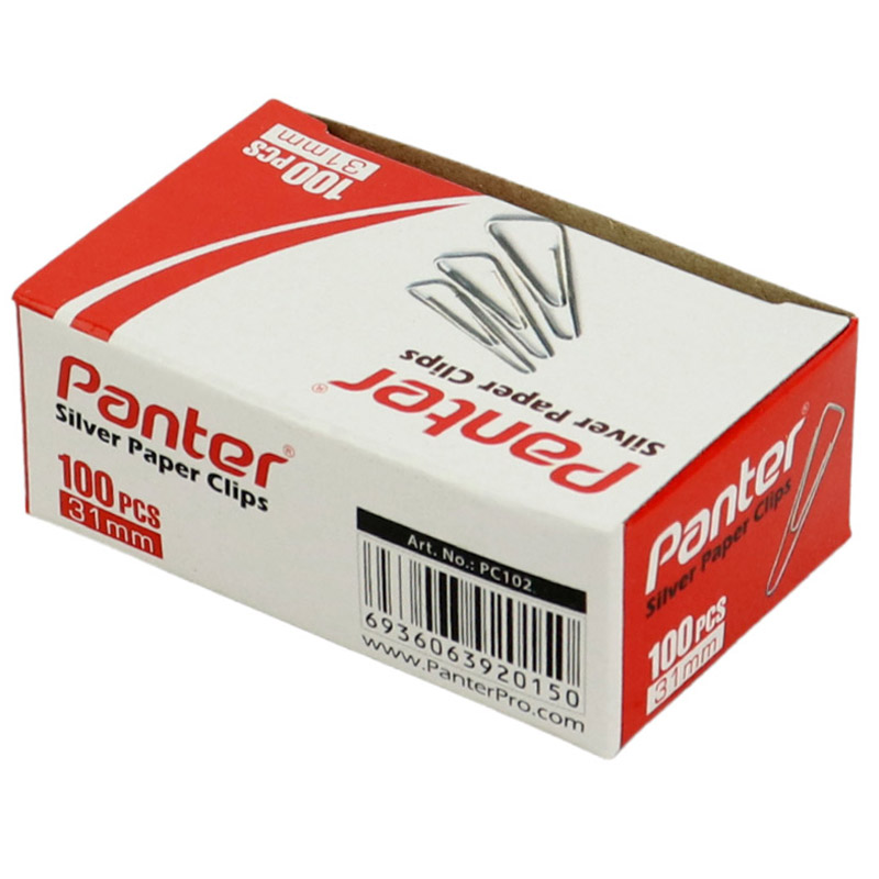 گیره کاغذ Panter PC102 بسته 100 عددی