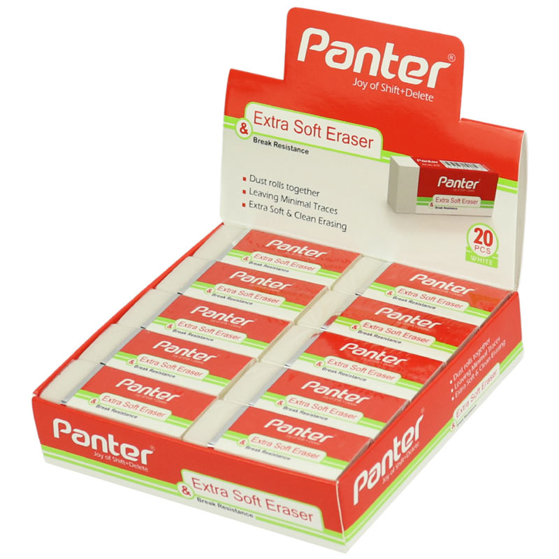 پاک کن پنتر Panter Extra Soft E128 بسته 20 عددی