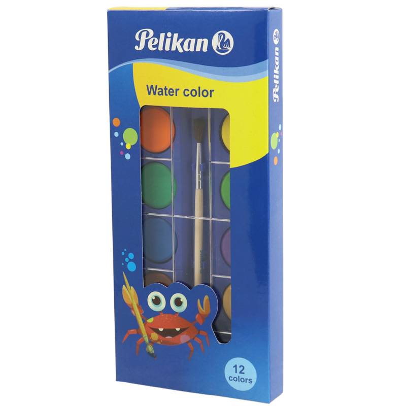 آبرنگ 12 رنگ پلیکان Pelikan