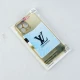 قاب طرح چرمی LV هولوگرامی محافظ لنزدار iPhone 13 Pro Max طلایی