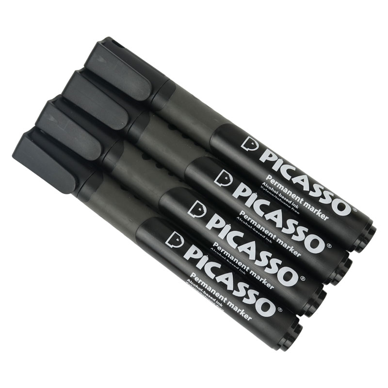 ماژیک معمولی پیکاسو نوک تخت Picasso PM-100 بسته 12 عددی