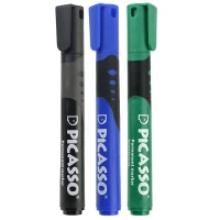 ماژیک معمولی پیکاسو نوک تخت Picasso PM-100 بسته 12 عددی