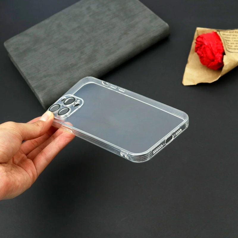 قاب ژله ای شفاف Q.Series محافظ لنزدار iPhone 12 Pro Max بی رنگ