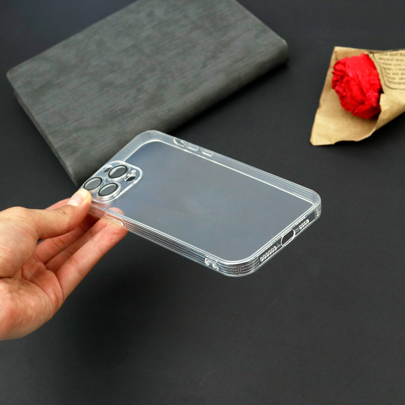 قاب ژله ای شفاف Q.Series محافظ لنزدار iPhone 12 Pro Max بی رنگ