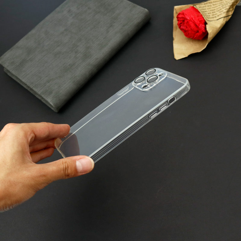 قاب ژله ای شفاف Q.Series محافظ لنزدار iPhone 12 Pro Max بی رنگ