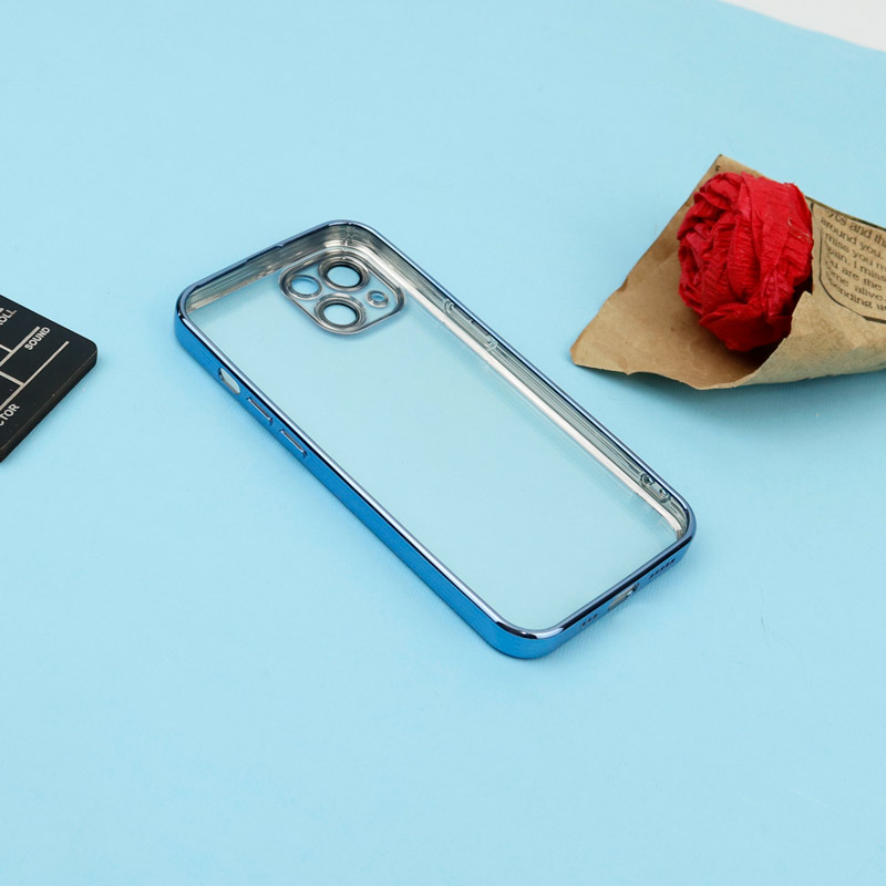 قاب ژله ای شفاف Q.Series محافظ لنزدار iPhone 13 آبی