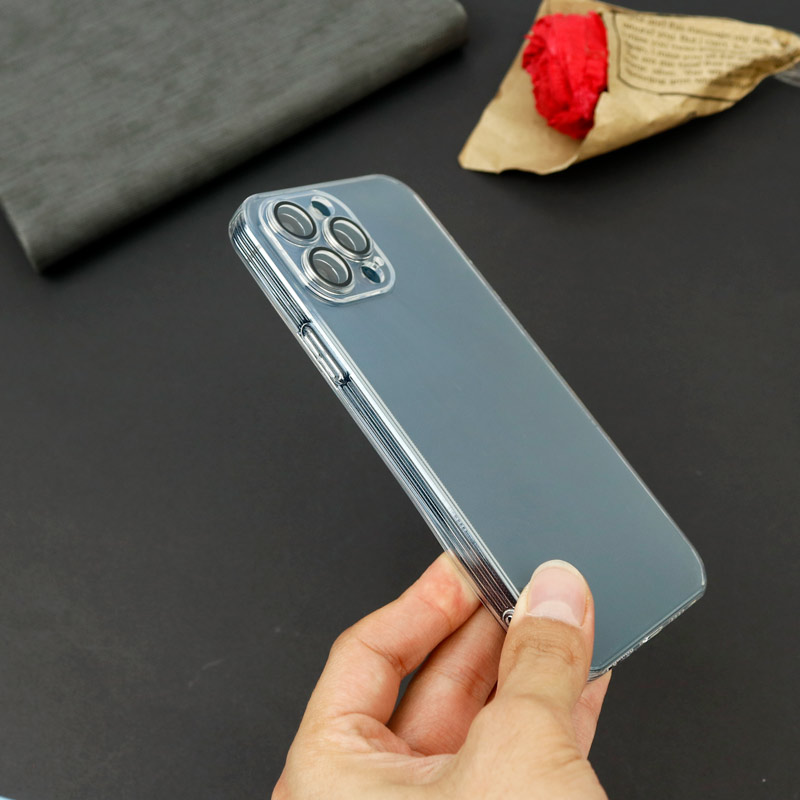 قاب ژله ای شفاف Q.Series محافظ لنزدار iPhone 13 Pro Max بی رنگ