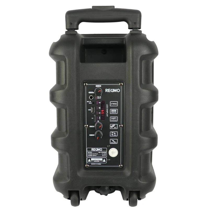 اسپیکر چمدانی بلوتوثی رم و فلش خور Redmo RM-TD0609B + میکروفون و ریموت کنترل