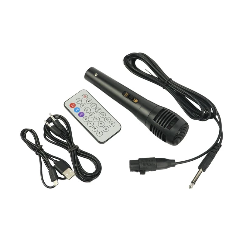 اسپیکر چمدانی بلوتوثی رم و فلش خور Redmo RM-TD0609B + میکروفون و ریموت کنترل