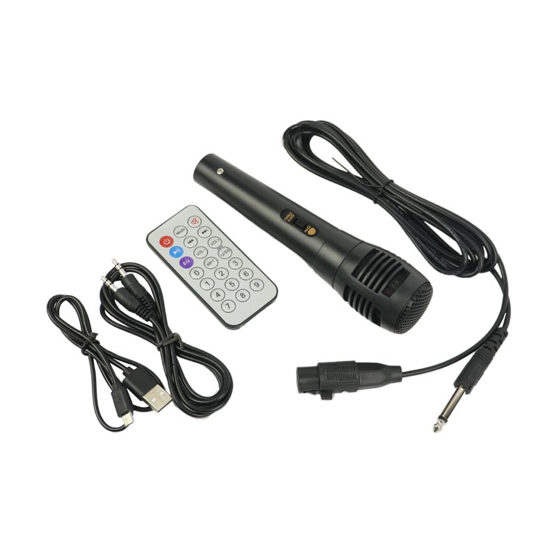 اسپیکر چمدانی بلوتوثی رم و فلش خور Redmo RM-TD0609B + میکروفون و ریموت کنترل